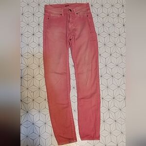 BDG pink high-rise cigarette skinny jeans 26W